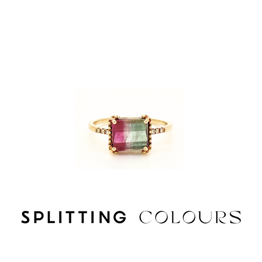 The Fusion Ring - 1.62ct Watermelon Tourmaline