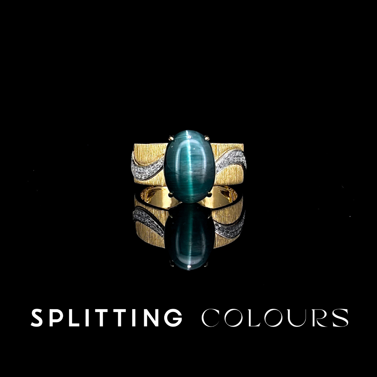 The Mono Ring - 5.39ct Indicolite Cat's Eye Tourmaline
