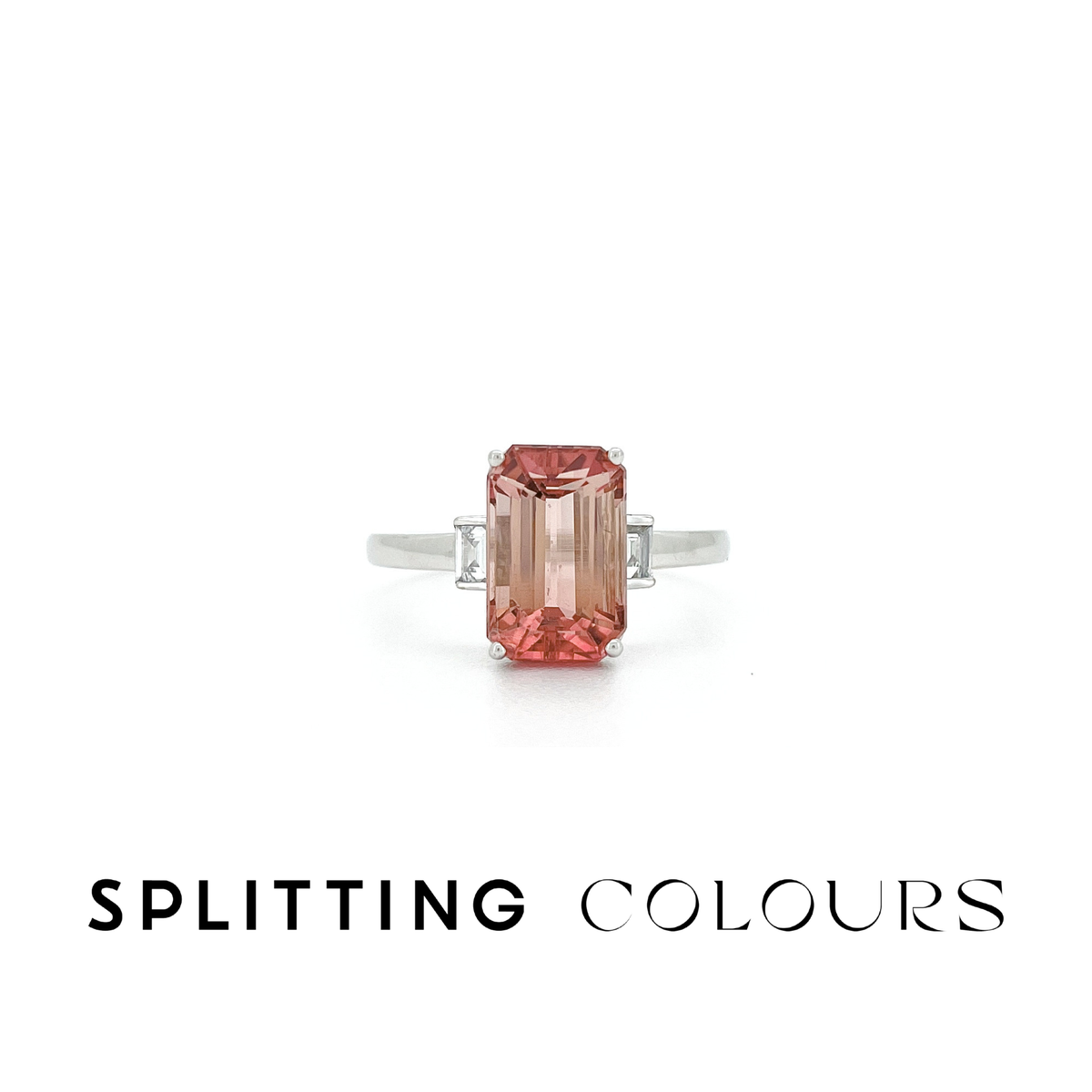 The Fusion Ring - 2.84ct Dusty Rose Gradient Tourmaline