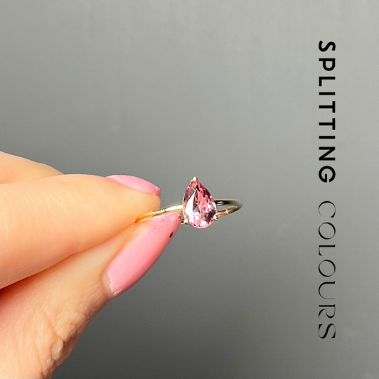 The Petite Ring – 0.99ct Soft Pink Tourmaline