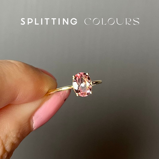 The Petite Ring – 1.00ct Soft Pink Tourmaline