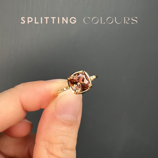 The Mono Stackable Ring - 1.18ct Peachy Pink Tourmaline