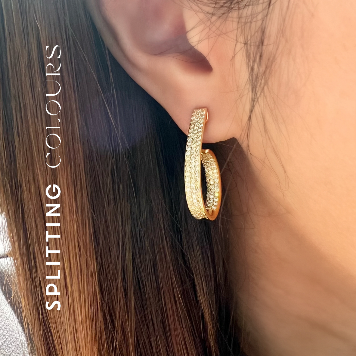 Beyond Tourmalines - 1.56ct Diamond Curl Earrings