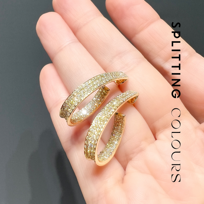 Beyond Tourmalines - 1.56ct Diamond Curl Earrings