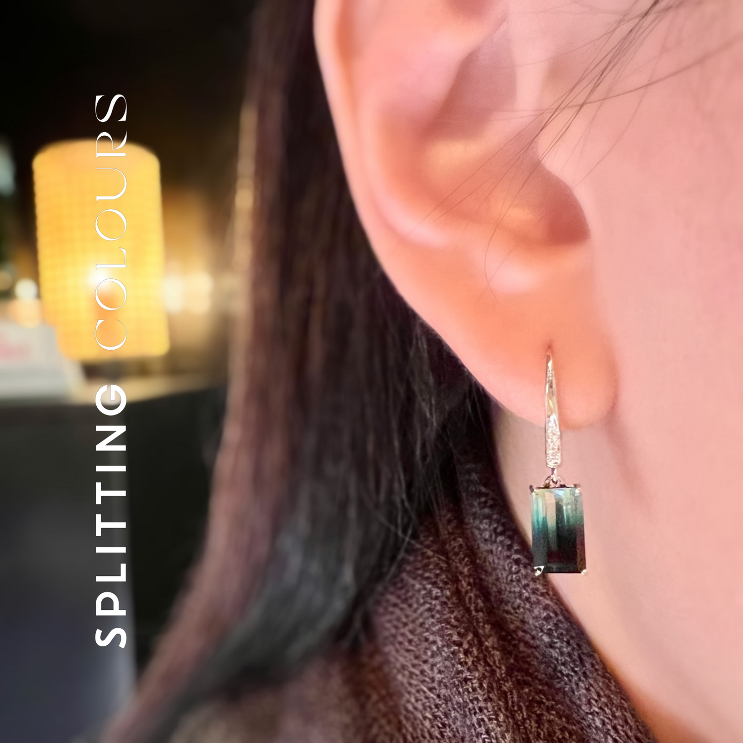 The Fusion Earrings - 3.64ct Arctic Night Tourmaline
